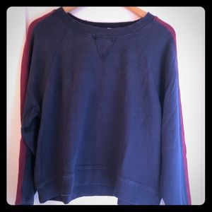 Splendid navy sweatshirt with red stripe